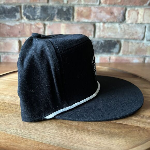 The Mountain And The Wave Quicksilver Flatbill Black White Rope Hat - Picture 12 of 16